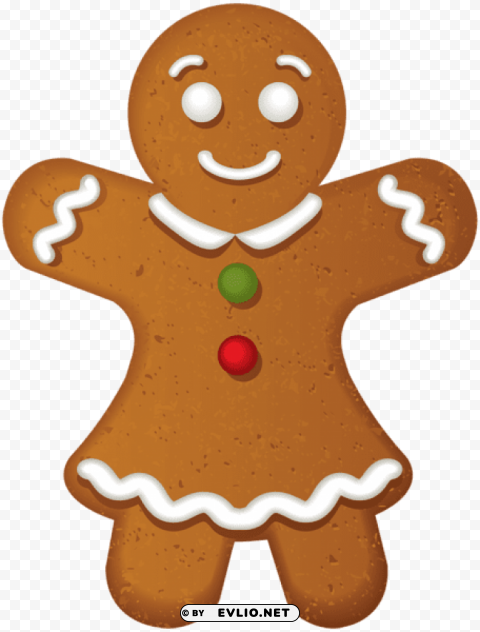 gingerbread girl cookie Clear PNG pictures free