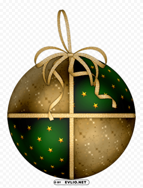 green christmas ornament Isolated Graphic with Clear Background PNG