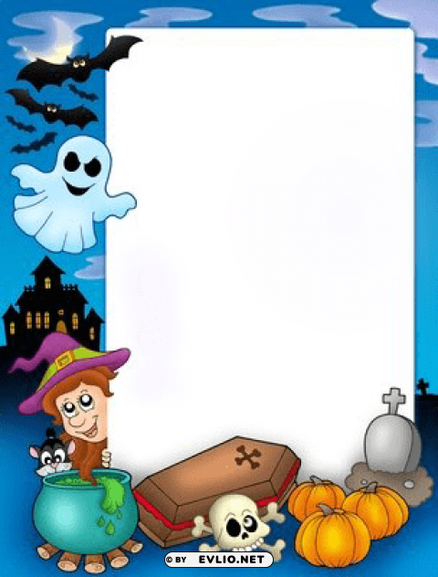 halloween-frame1 PNG with no cost