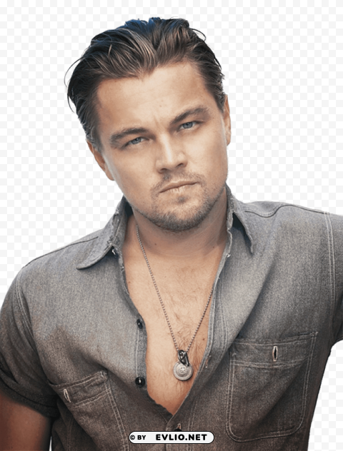 leonardo dicaprio Transparent Background Isolation in PNG Image