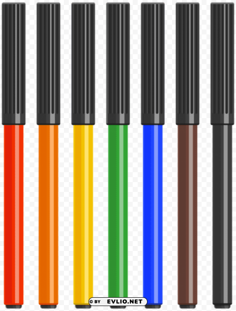 multi colored markers Clear PNG pictures compilation