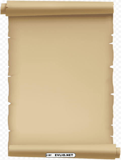 scrolled paper PNG images with clear cutout