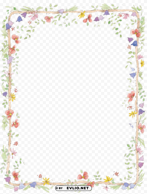 flowers borders download Clear Background PNG Isolated Graphic Design