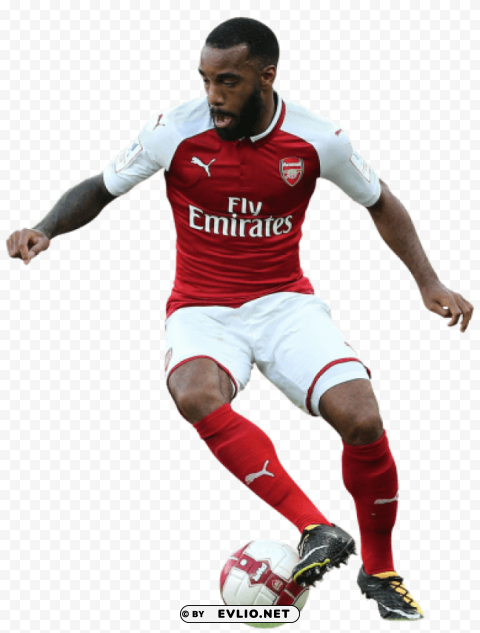 alexandre lacazette Clear Background Isolated PNG Illustration