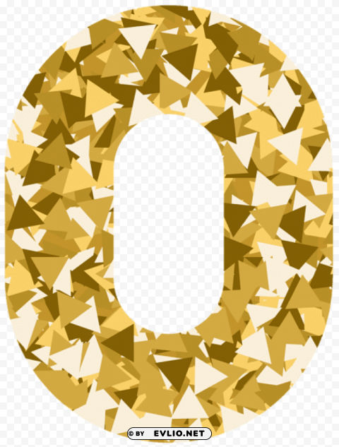 mosaic style number zero PNG files with no background free
