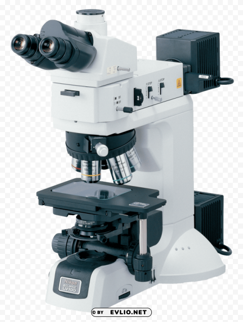 microscope Isolated Artwork on Transparent Background PNG