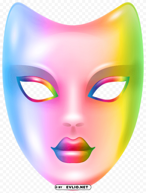 carnival face mask rainbow Transparent PNG illustrations