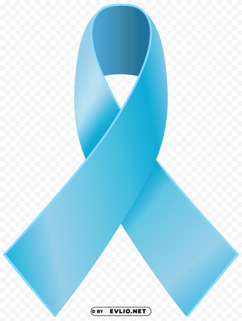 light blue awareness ribbon PNG Graphic with Transparent Isolation