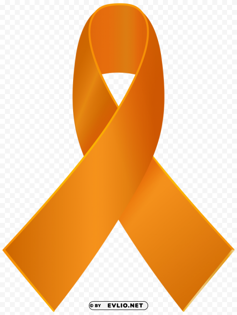orange awareness ribbon PNG graphics