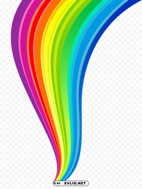 PNG image of rainbow line Isolated Subject in Clear Transparent PNG with a clear background - Image ID 4a2dcd2c