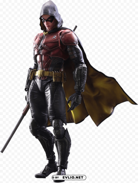 robin arkham knight Isolated Illustration in Transparent PNG