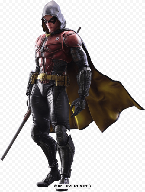 robin arkham knight Isolated Illustration in Transparent PNG png - Free PNG Images ID d8cf94fa