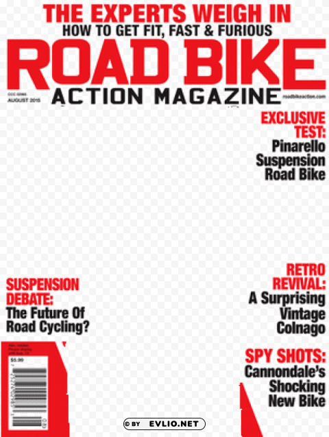 bike cover magazine Isolated Object with Transparency in PNG