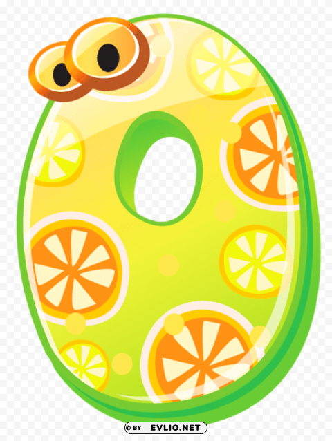 cute number zero PNG transparent graphics for download