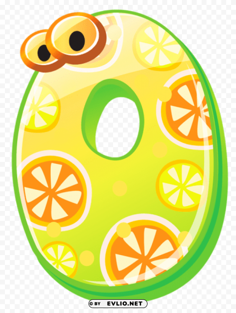 Cute Number Zero PNG Transparent Graphics For Download