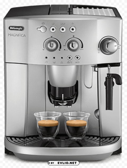 Clear magnifica delonghi coffee machine CleanCut Background Isolated PNG Graphic PNG Image Background ID 9f890385