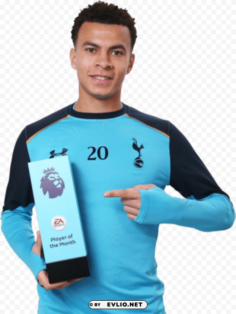 dele alli potm PNG isolated