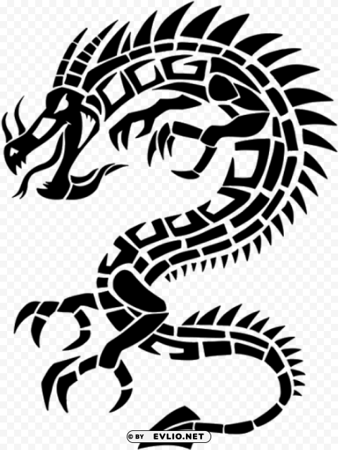 Dragon Tattoo HighQuality Transparent PNG Isolated Element Detail