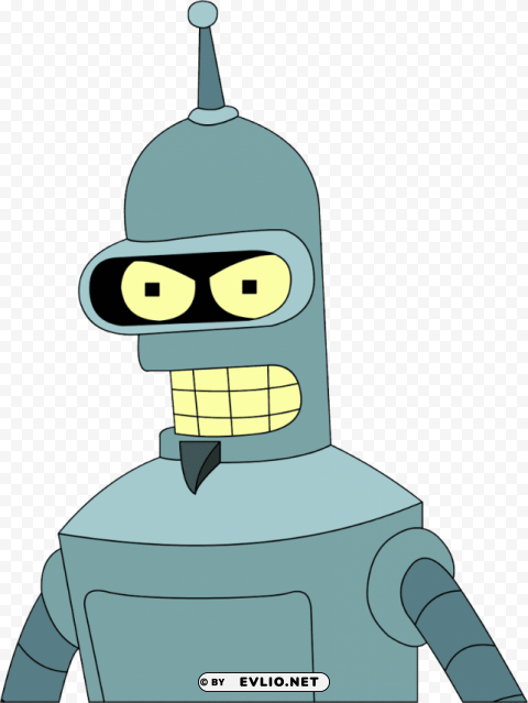 Futurama Bender PNG Graphics With Transparent Backdrop