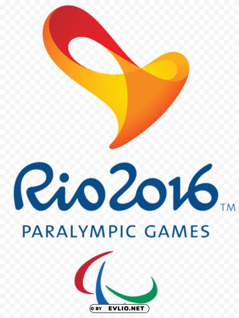 paralympic games rio 2016 officiallogo Isolated Character with Clear Background PNG