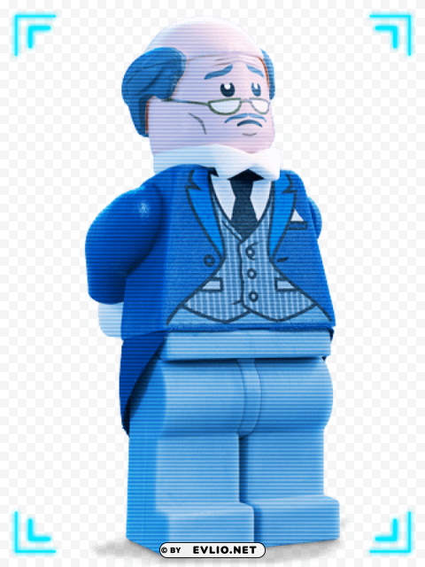 Alfred Lego From Batman Lego Movie Free PNG Download No Background