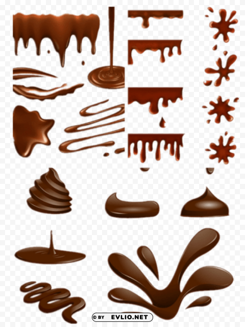 chocolate PNG transparent graphics for projects