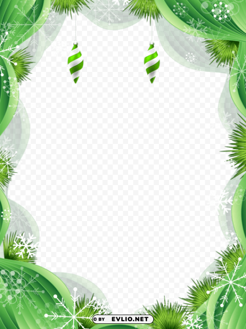 christmas green frame PNG images with alpha background background best stock photos - Image ID 5f2e7cf6