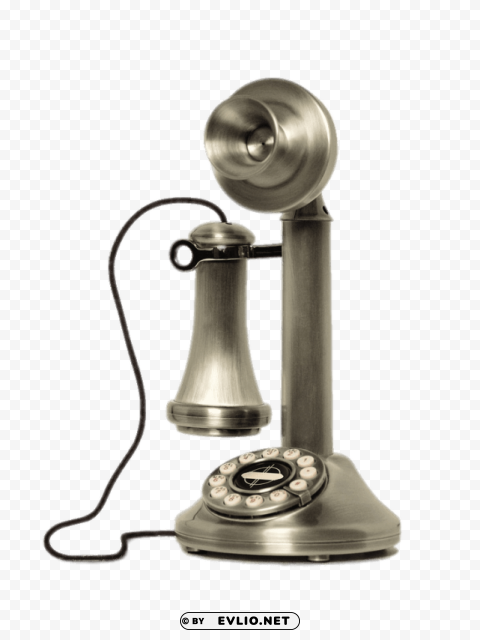 early 20th century vintage phone n silver HighQuality Transparent PNG Isolated Art