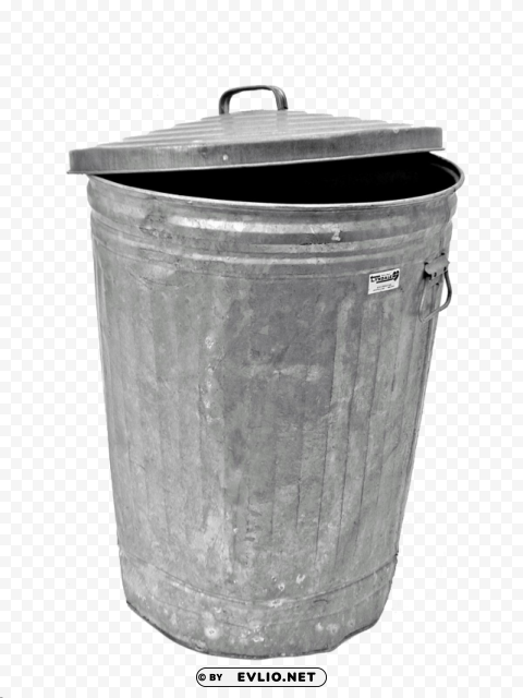 Metal Trash Can - Image ID 5c6c447f HighResolution Transparent PNG Isolated Item