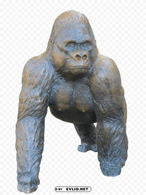 gorilla bronze statue PNG transparent photos vast collection