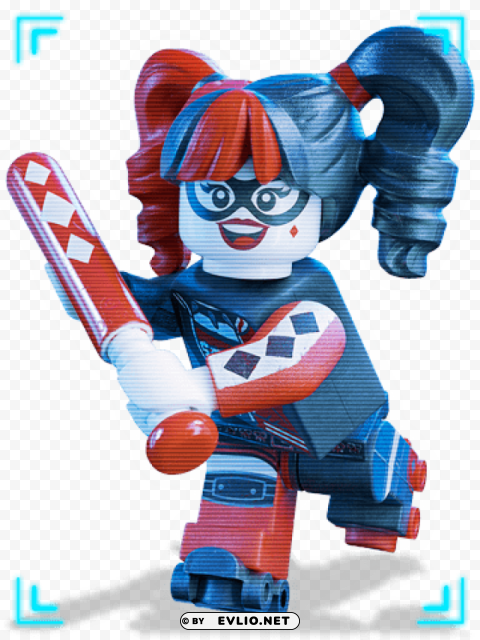 harley quinn lego from batman lego High Resolution PNG Isolated Illustration