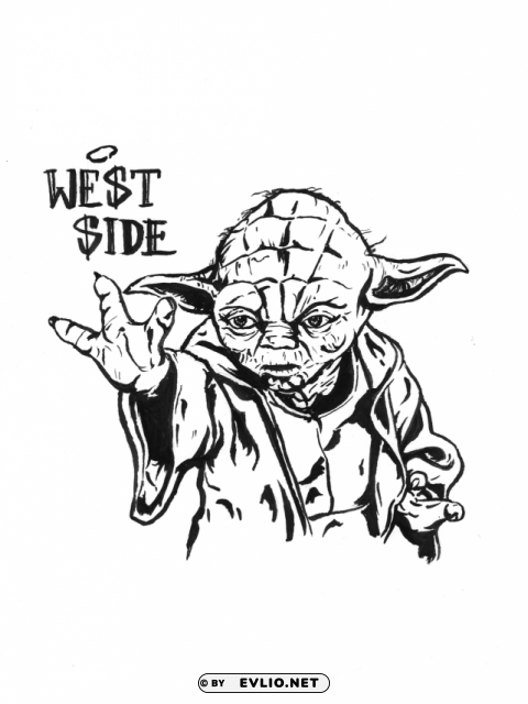 illustration yoda blac PNG images without watermarks