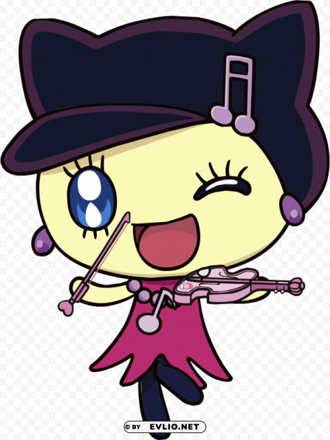 melodytchi playing the violin PNG transparent graphic