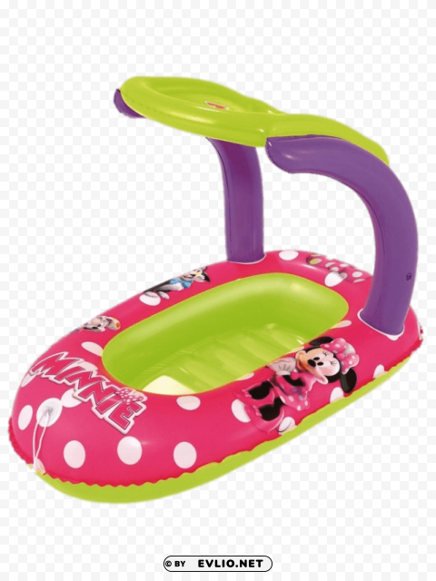 minnie mouse inflatable dinghy with roof PNG transparent elements compilation