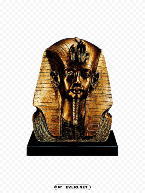 Tutankhamun Egyptian Pharaoh Mask PNG graphics with clear alpha channel selection