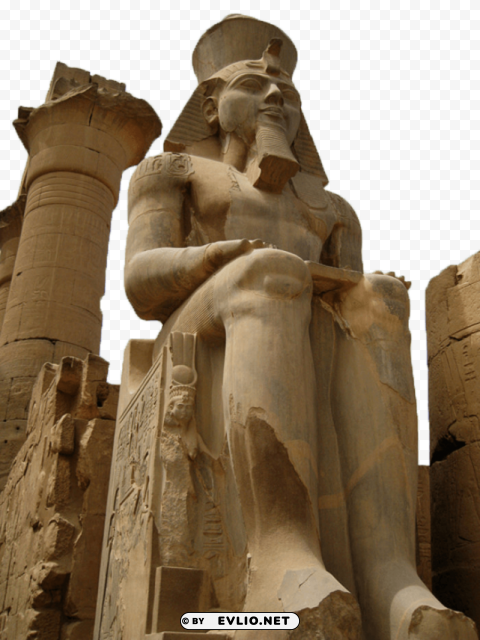 Statue of King Ramesses II PNG images with transparent space