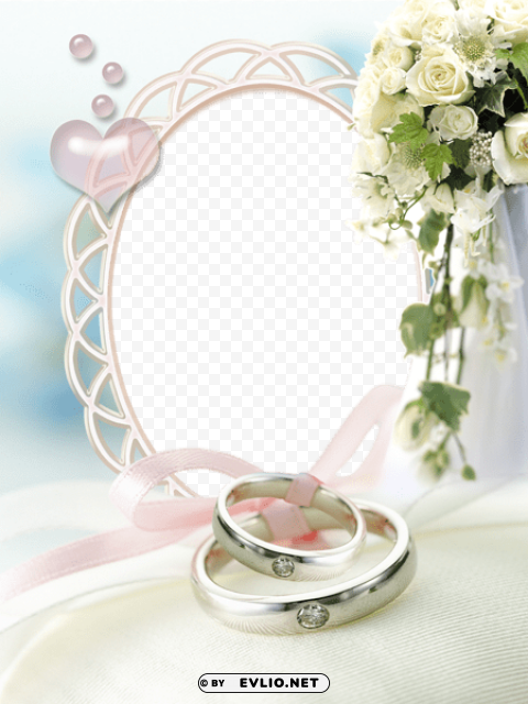 wedding photo frame Transparent PNG Illustration with Isolation