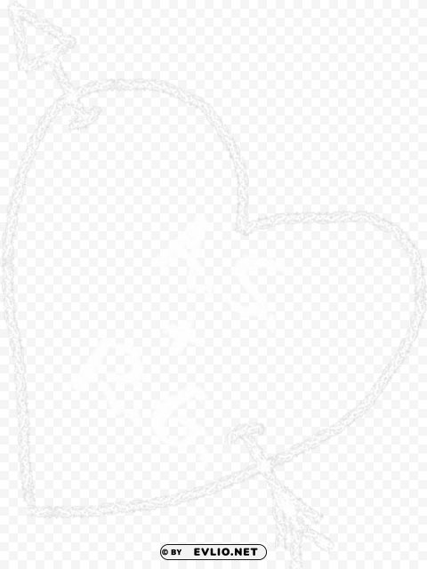 white chalk heart PNG images for personal projects
