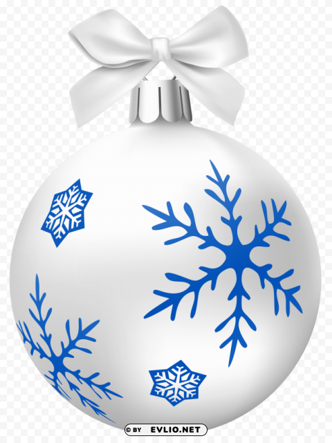 white christmas balls Isolated Graphic on Clear PNG
