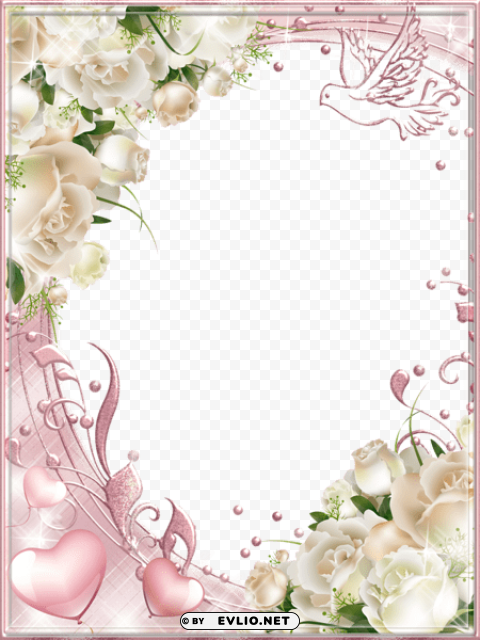 white roses pinkframe PNG images with no background assortment
