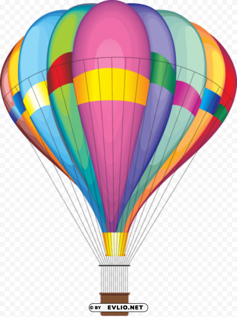air balloon Isolated Design Element on Transparent PNG
