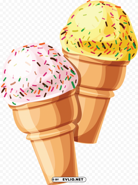 ice cream Isolated Character in Transparent PNG Format