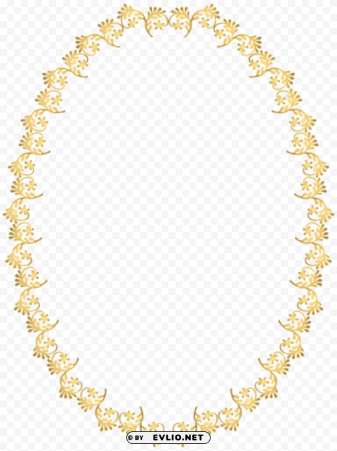 oval frame transparent PNG for blog use