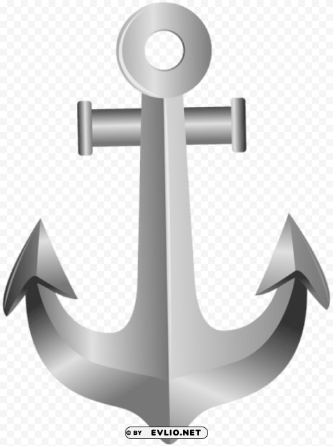 silver anchor Free PNG transparent images