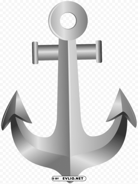 Silver Anchor Free PNG Transparent Images