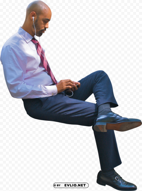 sitting man HighResolution PNG Isolated on Transparent Background