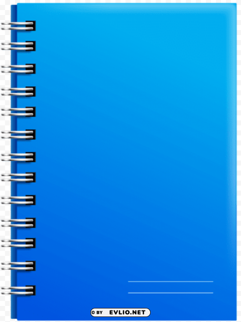 spiral notebook blue Clear background PNG images diverse assortment