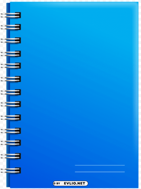 Spiral Notebook Blue Clear Background PNG Images Diverse Assortment