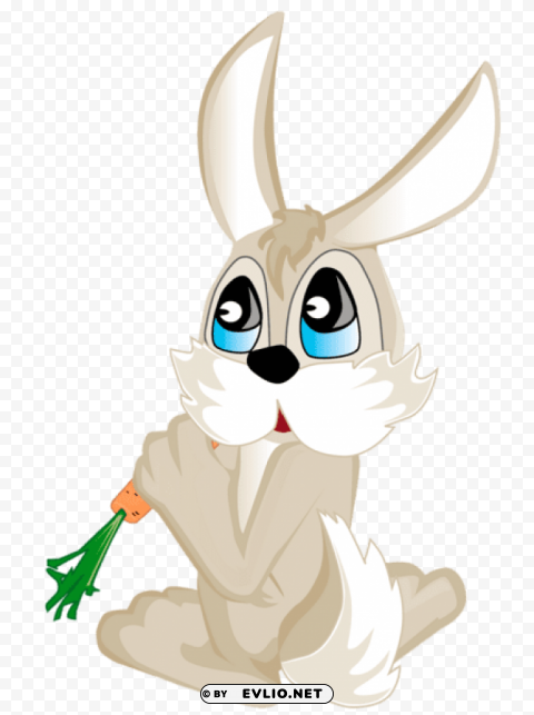 bunny with carrot High-resolution transparent PNG files