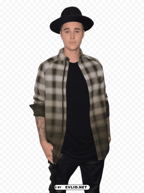 justin bieber with hat PNG transparent photos library